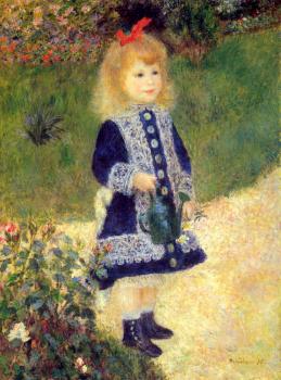 Pierre Auguste Renoir : A Girl with a Watering Can